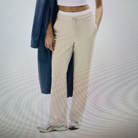 ATHLETA  POWER OF SHE Seasoft Straight Leg  pant. BONE color XS Tall Petite - Picture 5 of 7